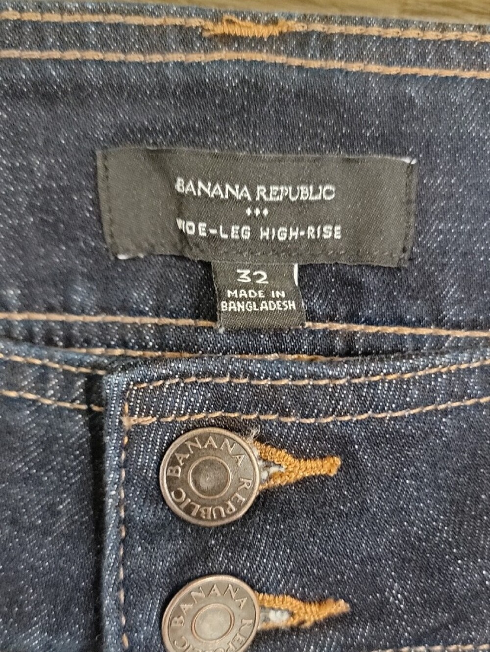 Banana Republic Dark Indigo Wide-Leg Jeans - Picture 7 of 10